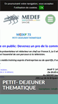 Mobile Screenshot of medef-savoie.fr