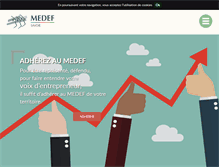 Tablet Screenshot of medef-savoie.fr